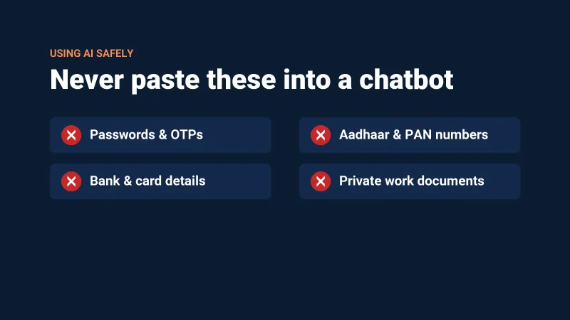 7 Things You Should Never Share With an AI Chatbot