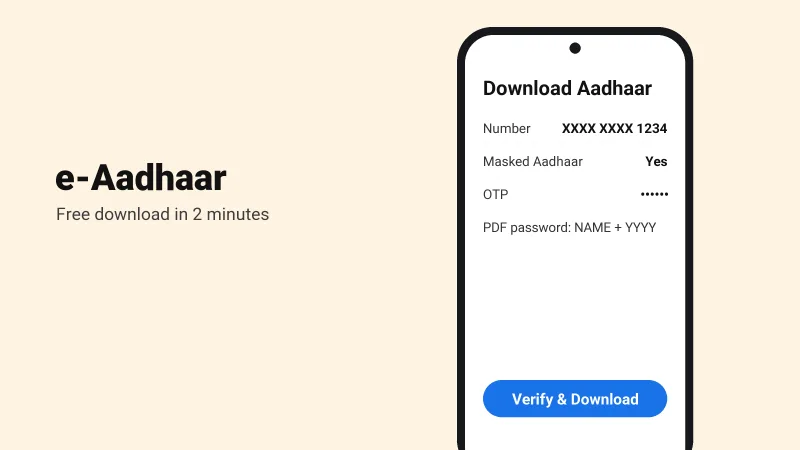 How to Download e-Aadhaar Online (With the PDF Password)