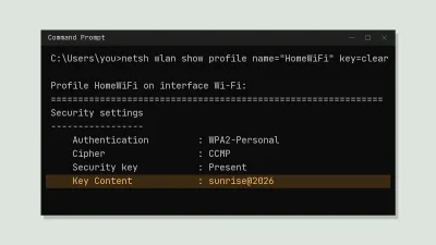 How to See Your Saved Wi-Fi Password on Windows 11
